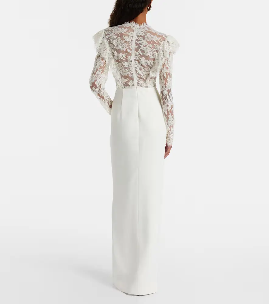 Alessandra Rich Lace gown | Thumbnail 4 Alessandra Rich Lace gown | Thumbnail 4