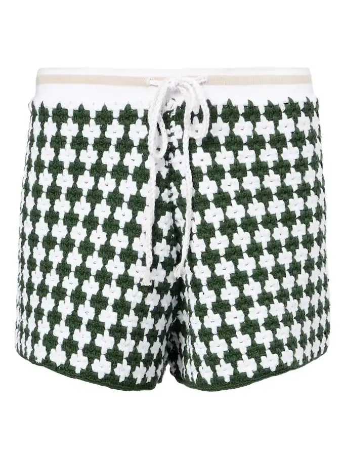 Portobello Malik crochet cotton shorts Portobello Malik crochet cotton shorts