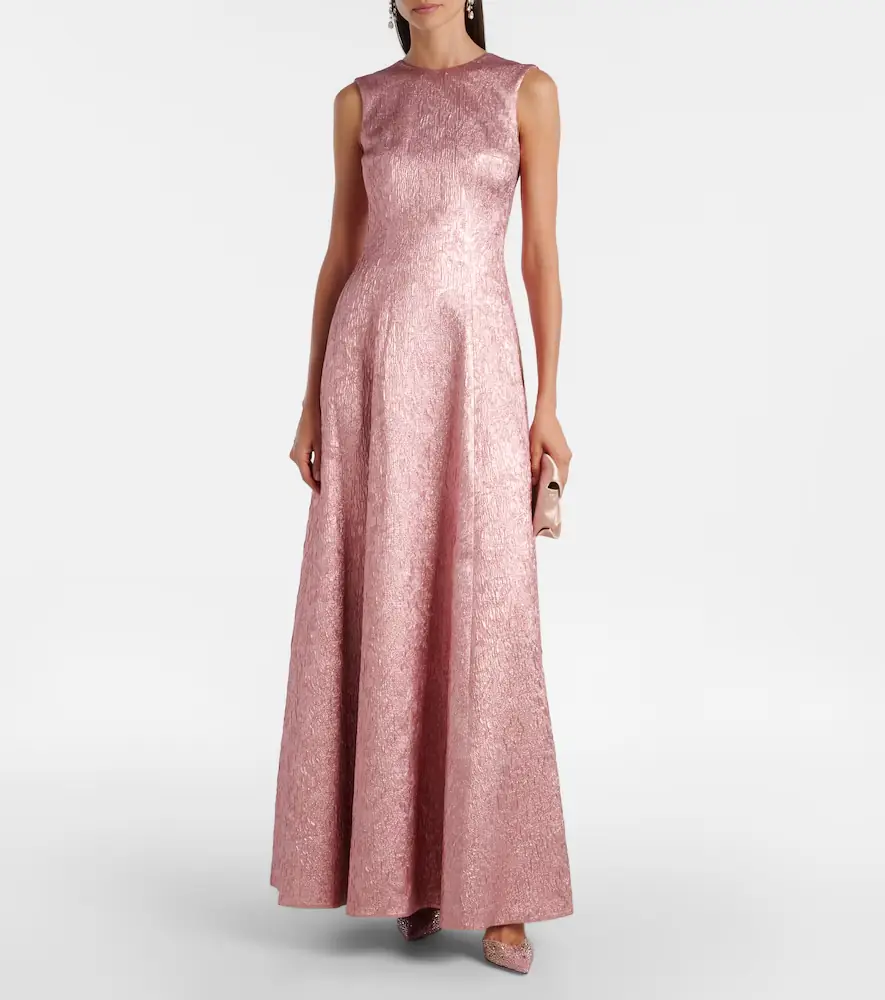 Emilia Wickstead Nodin open-back cloque gown | Thumbnail 2