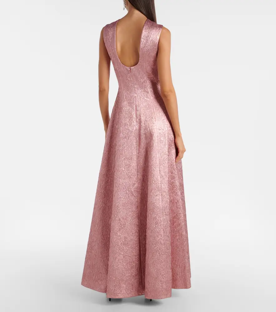Emilia Wickstead Nodin open-back cloque gown | Thumbnail 4