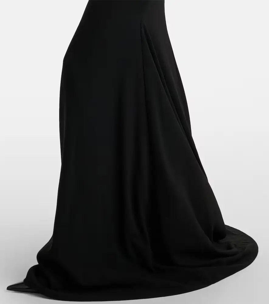 Alex Perry Draped one-shoulder crêpe gown | Thumbnail 3