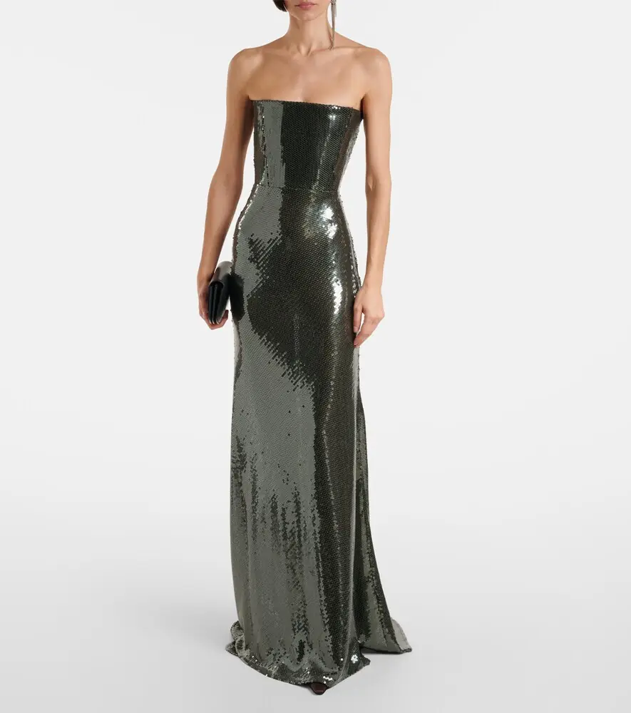 Alex Perry Sequined corset gown | Thumbnail 3