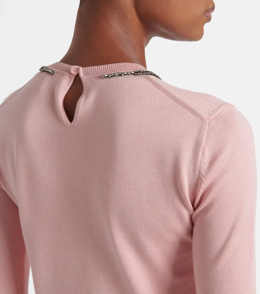 Carolina Herrera Embellished silk and cotton sweater | Thumbnail 5 Carolina Herrera Embellished silk and cotton sweater | Thumbnail 5