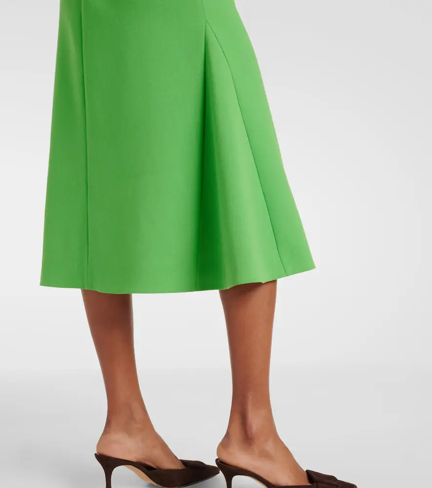 Emilia Wickstead Leontine wool crêpe midi dress | Thumbnail 3