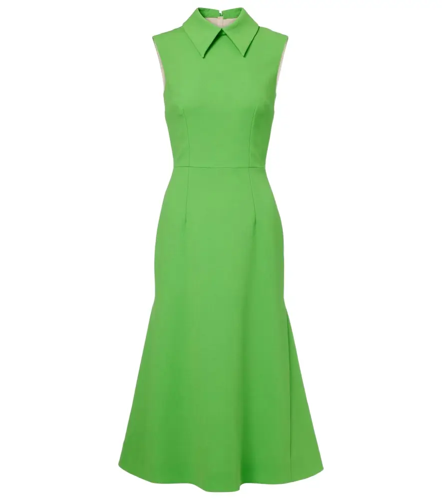 Emilia Wickstead Leontine wool crêpe midi dress