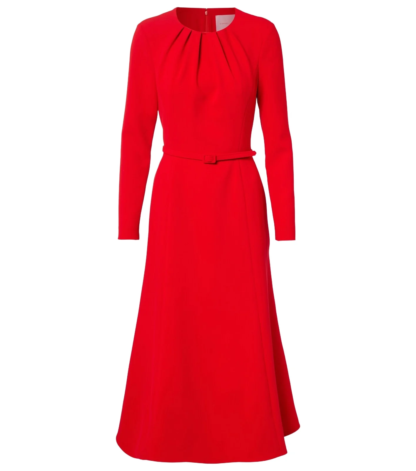 Belted crêpe midi dress Belted crêpe midi dress