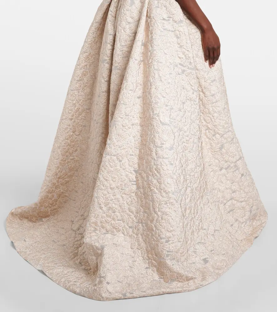 Carolina Herrera Strapless fil coupé gown | Thumbnail 5 Carolina Herrera Strapless fil coupé gown | Thumbnail 5