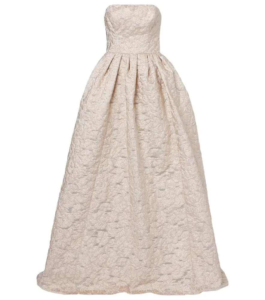 Strapless fil coupé gown Strapless fil coupé gown