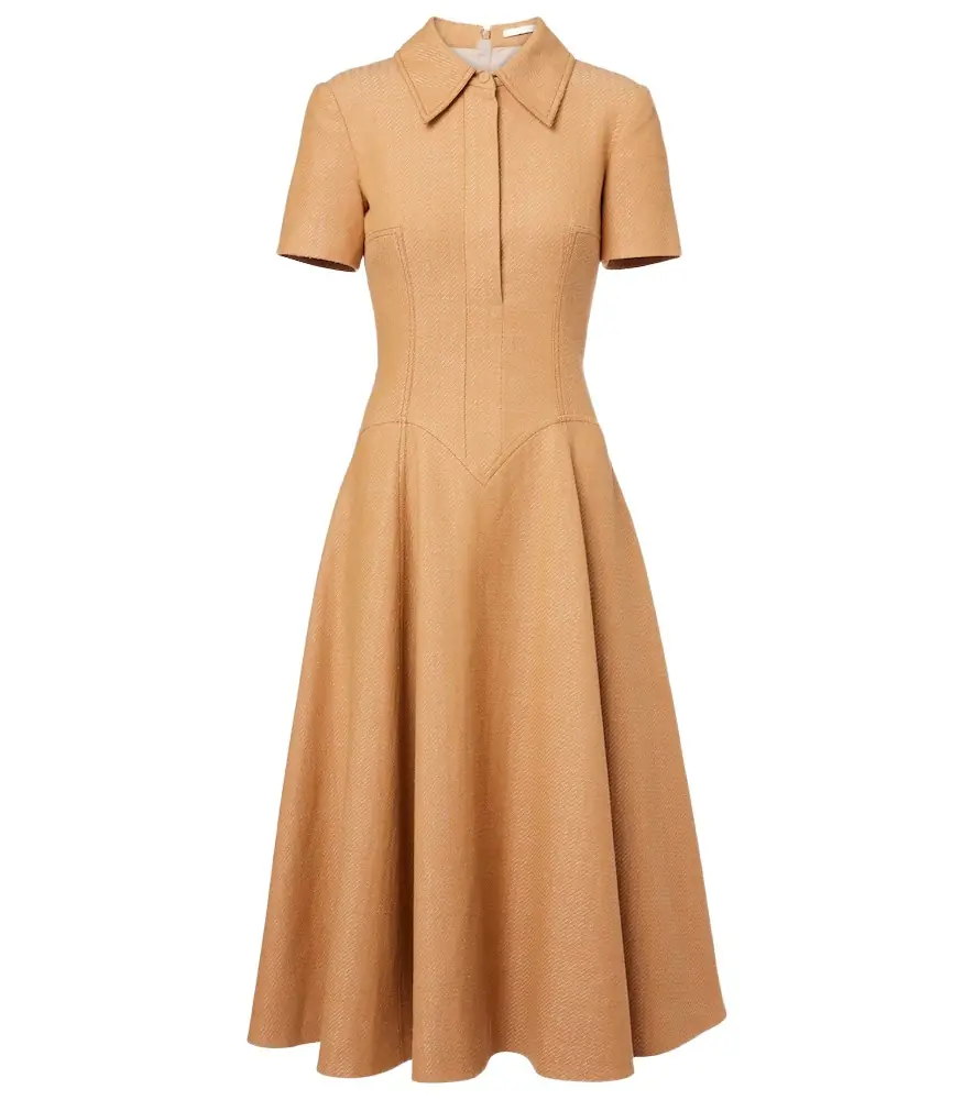 Emilia Wickstead Jody cotton and linen blend dress