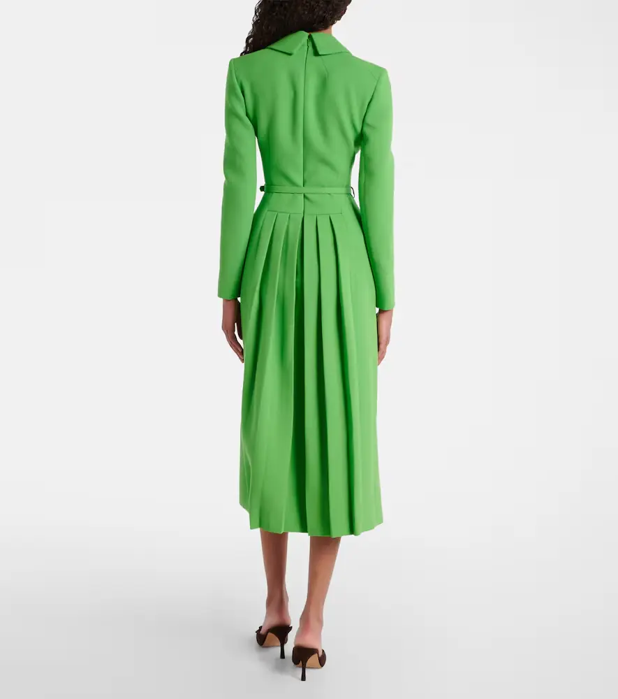 Emilia Wickstead Kalonice wool crêpe midi dress | Thumbnail 5