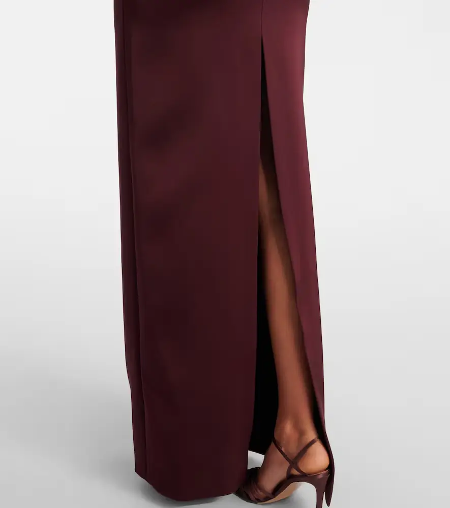 David Koma Asymmetric satin gown | Thumbnail 2