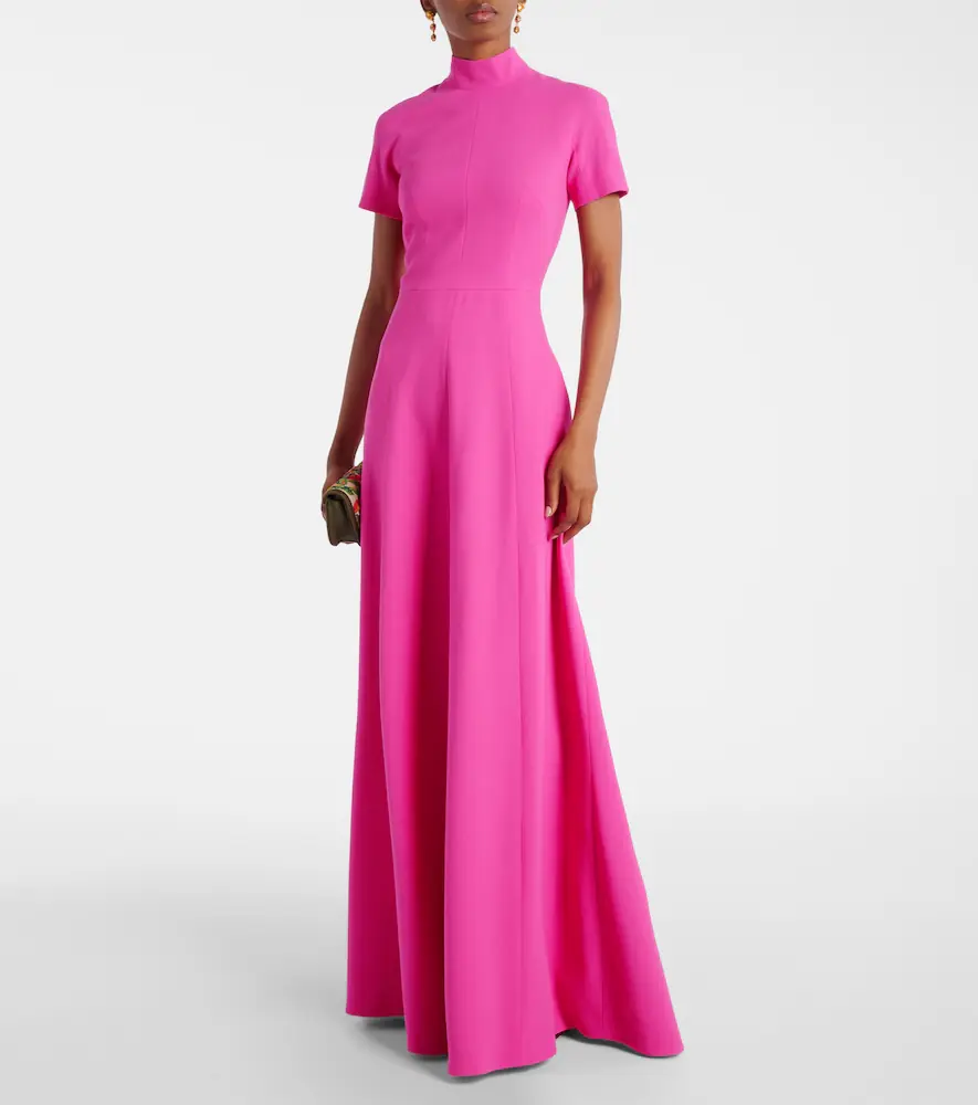Emilia Wickstead Malinda wool crêpe gown | Thumbnail 3