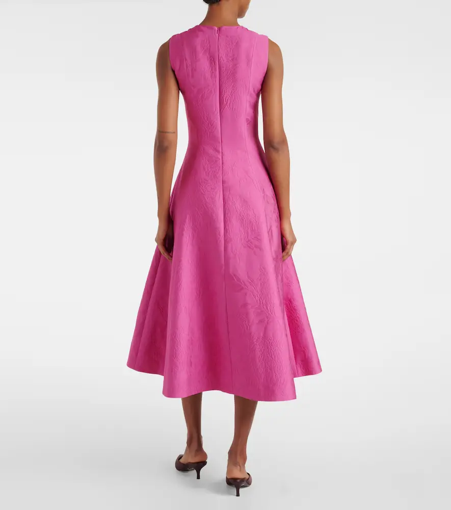 Emilia Wickstead Mara cloqué cocktail dress | Thumbnail 3