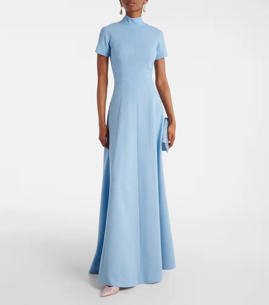 Emilia Wickstead Malinda wool crêpe gown | Thumbnail 2 Emilia Wickstead Malinda wool crêpe gown | Thumbnail 2