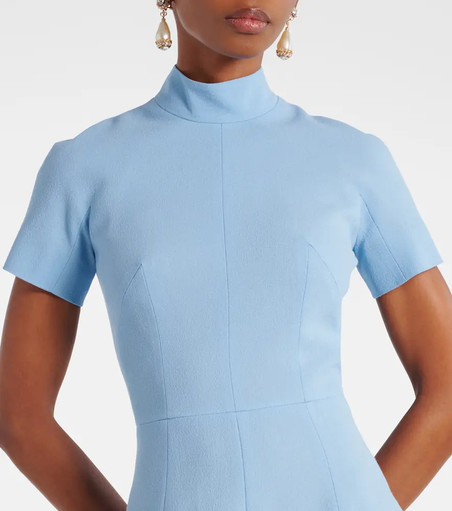 Emilia Wickstead Malinda wool crêpe gown | Thumbnail 3 Emilia Wickstead Malinda wool crêpe gown | Thumbnail 3