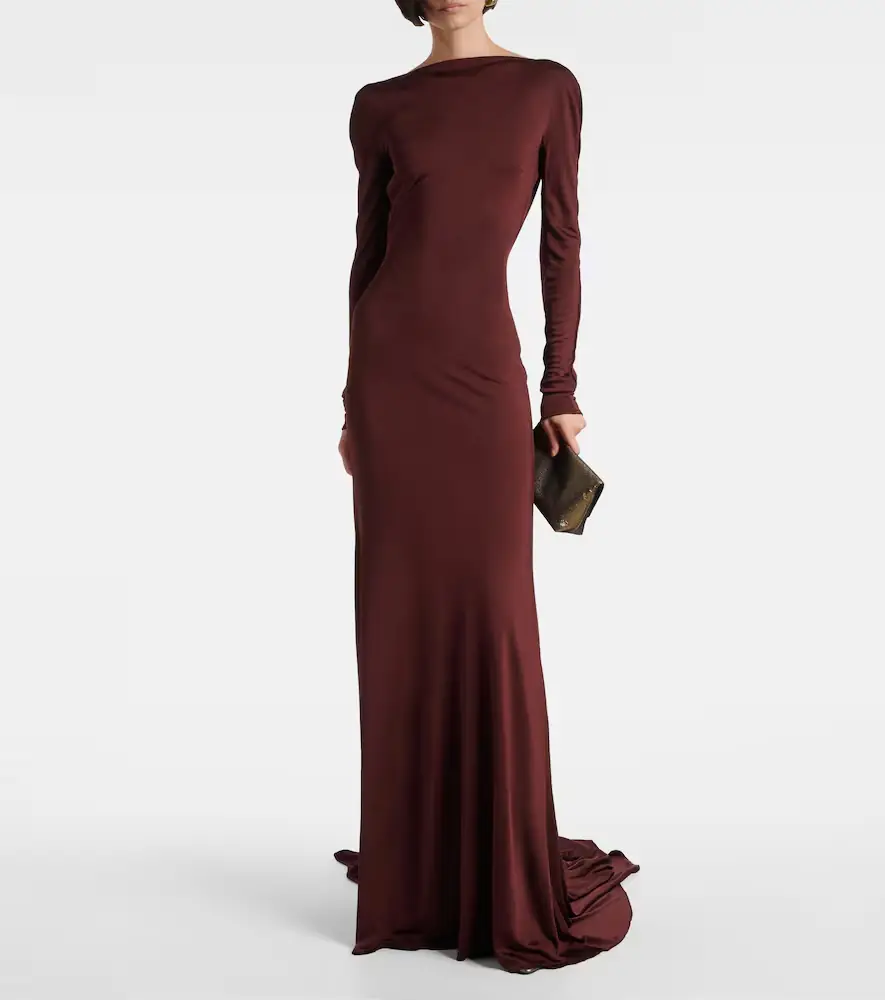 David Koma Gathered jersey gown | Thumbnail 3