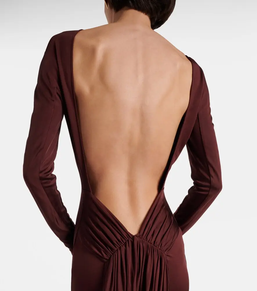 David Koma Gathered jersey gown | Thumbnail 5