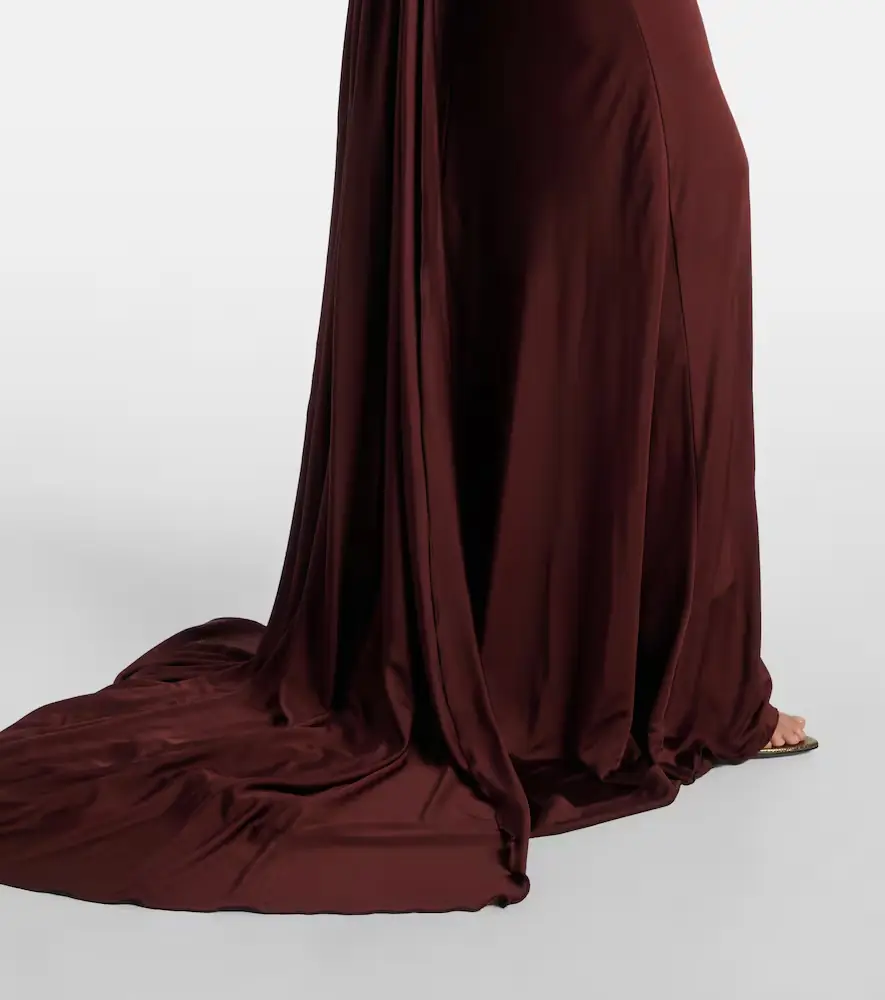 David Koma Gathered jersey gown | Thumbnail 6