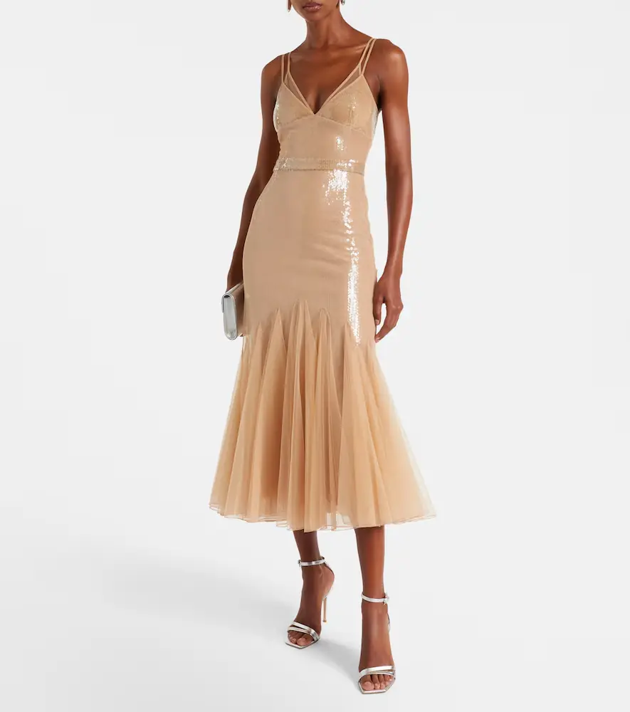 David Koma Sequined tulle gown | Thumbnail 2 David Koma Sequined tulle gown | Thumbnail 2