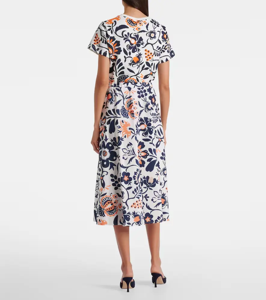La DoubleJ Printed satin midi skirt | Thumbnail 3