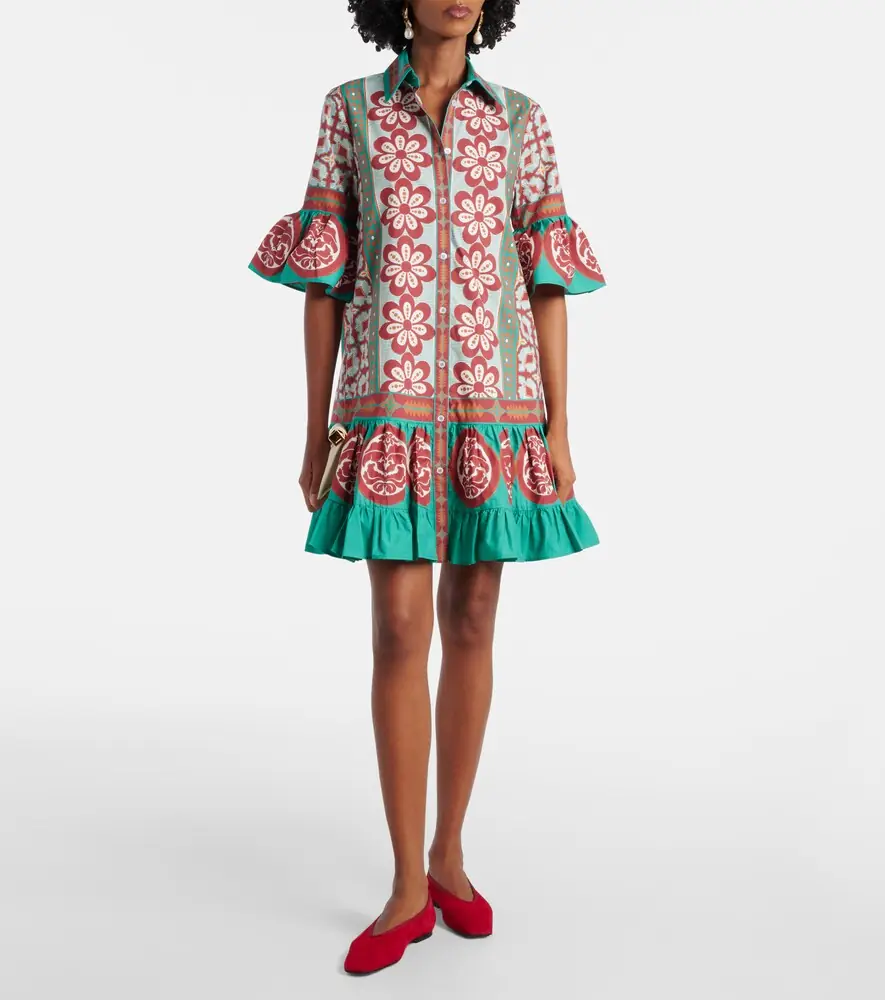 La DoubleJ Choux printed cotton poplin shirt dress | Thumbnail 2