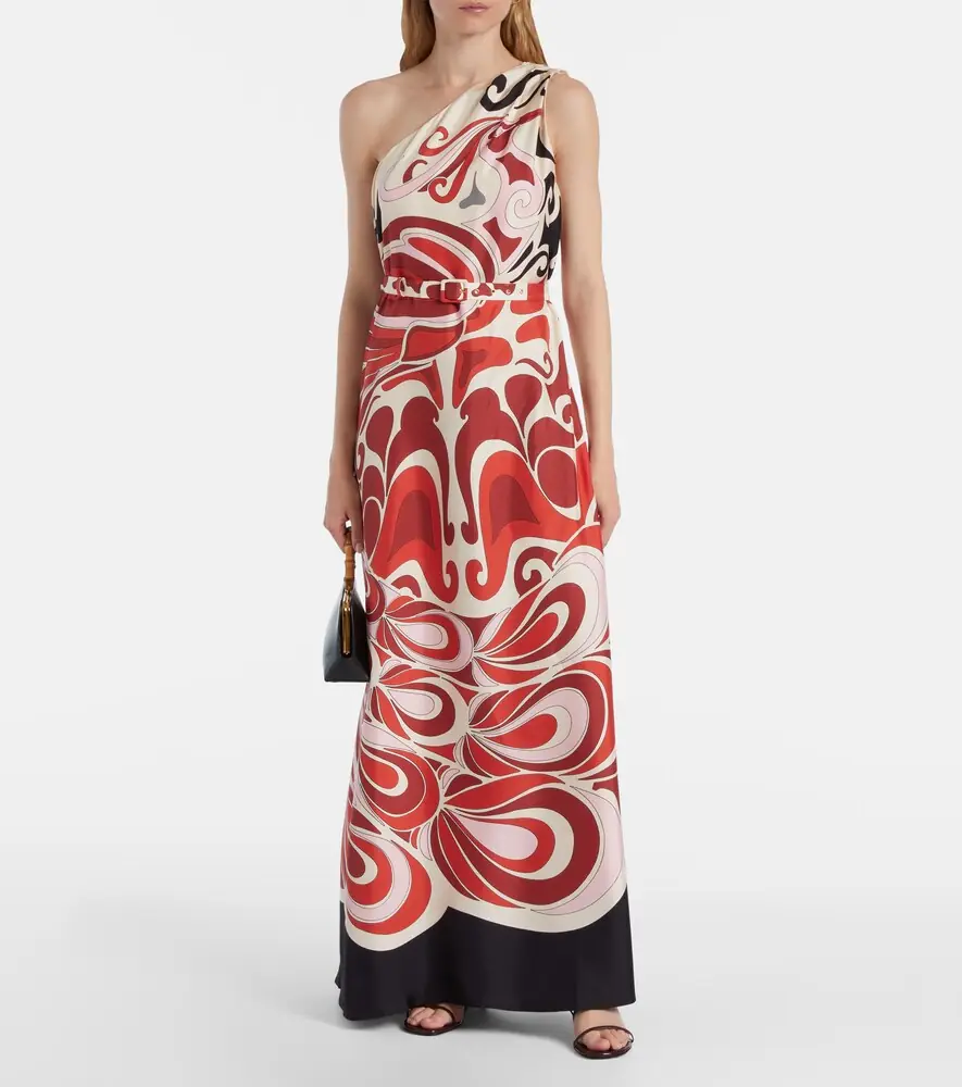 La DoubleJ Roy Phoenix silk twill maxi dress | Thumbnail 3