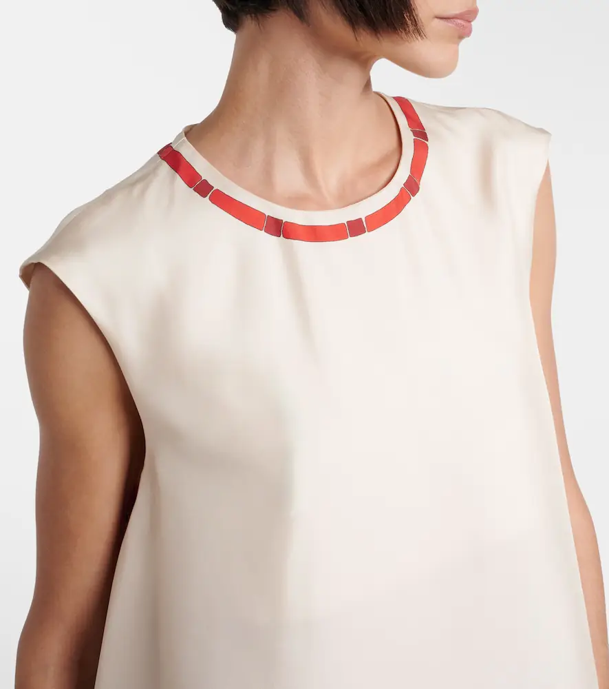 La DoubleJ San Carlo printed silk twill top | Thumbnail 2