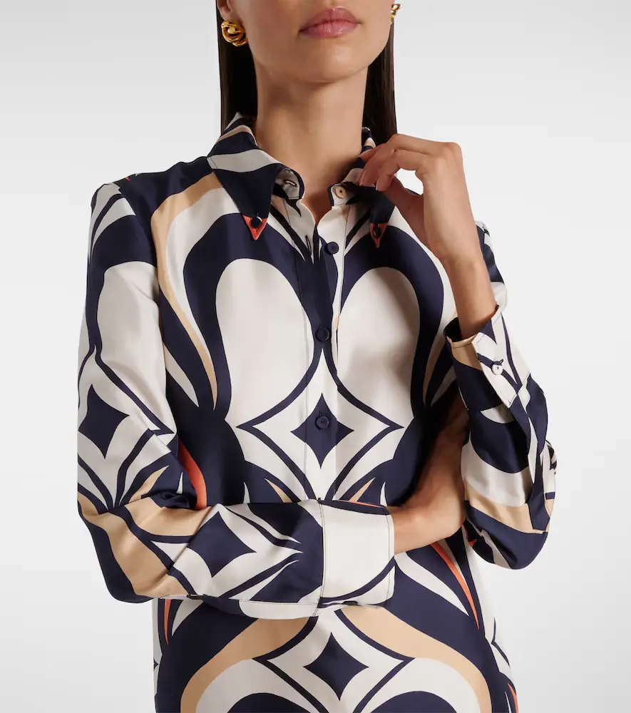 La DoubleJ Chemise Swing printed silk shirt dress | Thumbnail 4 La DoubleJ Chemise Swing printed silk shirt dress | Thumbnail 4
