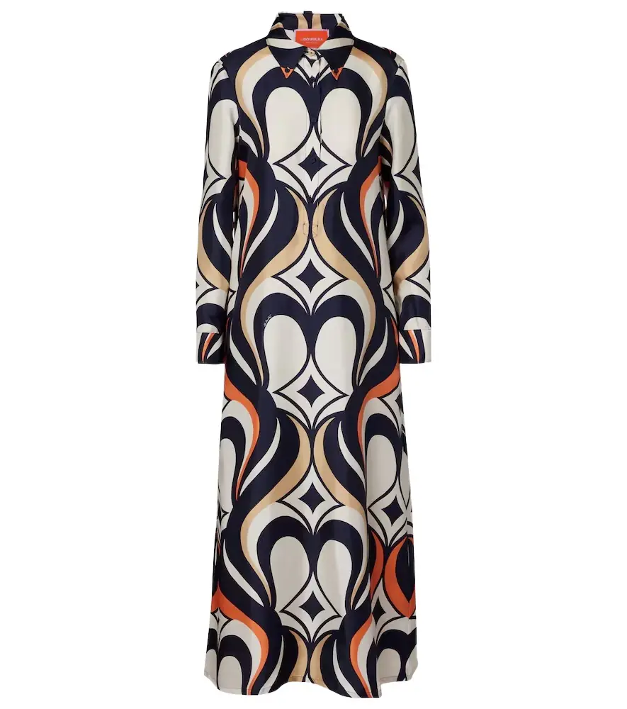 La DoubleJ Chemise Swing printed silk shirt dress | Image 1 La DoubleJ Chemise Swing printed silk shirt dress | Image 1