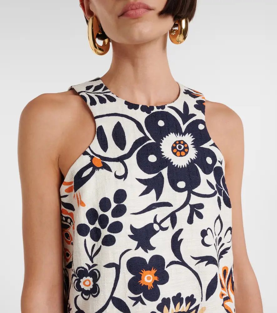 La DoubleJ Racer printed cotton poplin minidress | Thumbnail 5