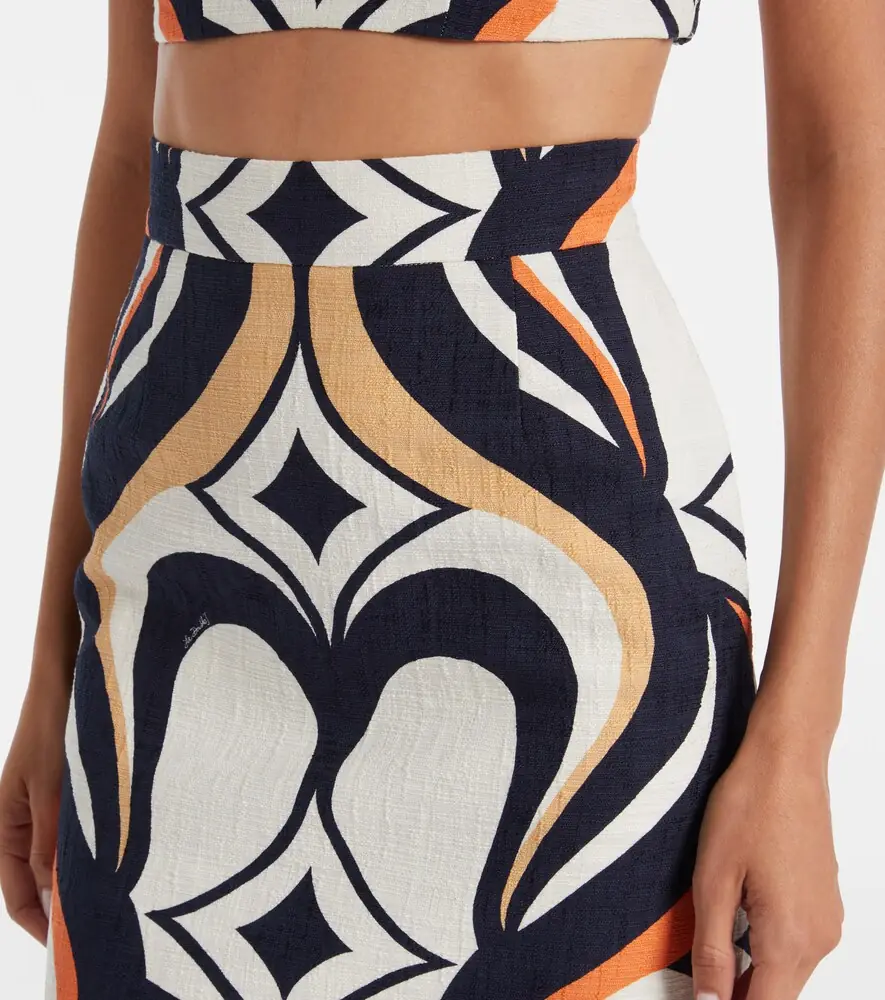 La DoubleJ Baia Jive cotton midi skirt | Thumbnail 5