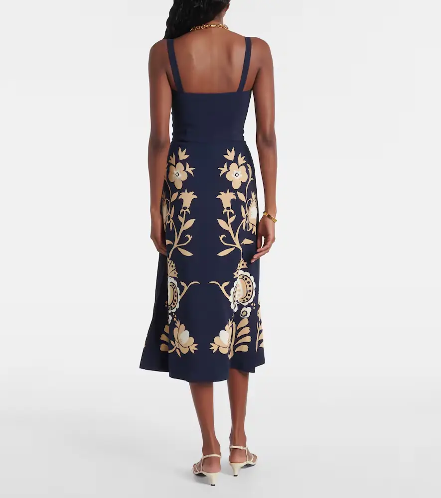 La DoubleJ Buy Me A Martini floral satin midi dress | Thumbnail 3