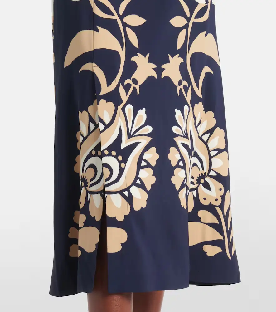 La DoubleJ Buy Me A Martini floral satin midi dress | Thumbnail 4