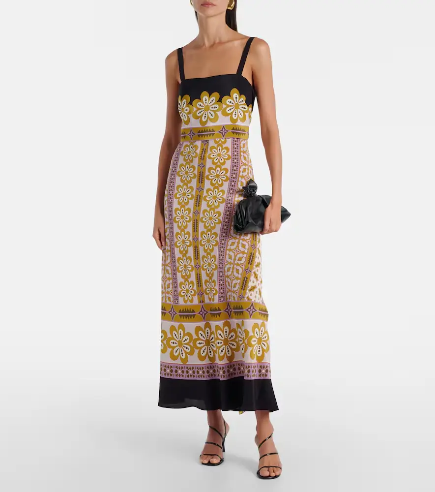 La DoubleJ Printed silk crêpe de chine maxi dress | Thumbnail 2