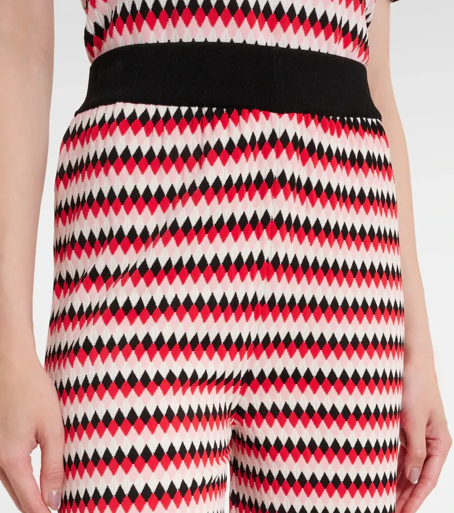 La DoubleJ Checkers knitted wide-leg pants | Thumbnail 3