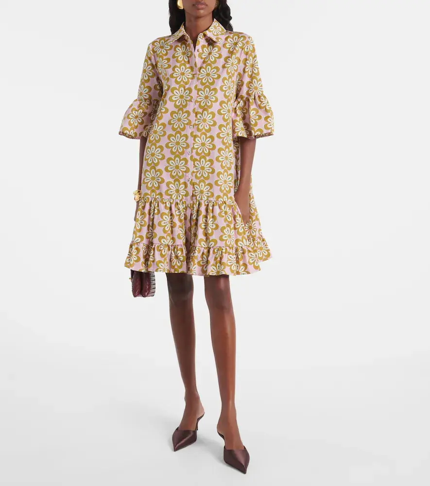 La DoubleJ Choux floral cotton poplin shirt dress | Thumbnail 4 La DoubleJ Choux floral cotton poplin shirt dress | Thumbnail 4