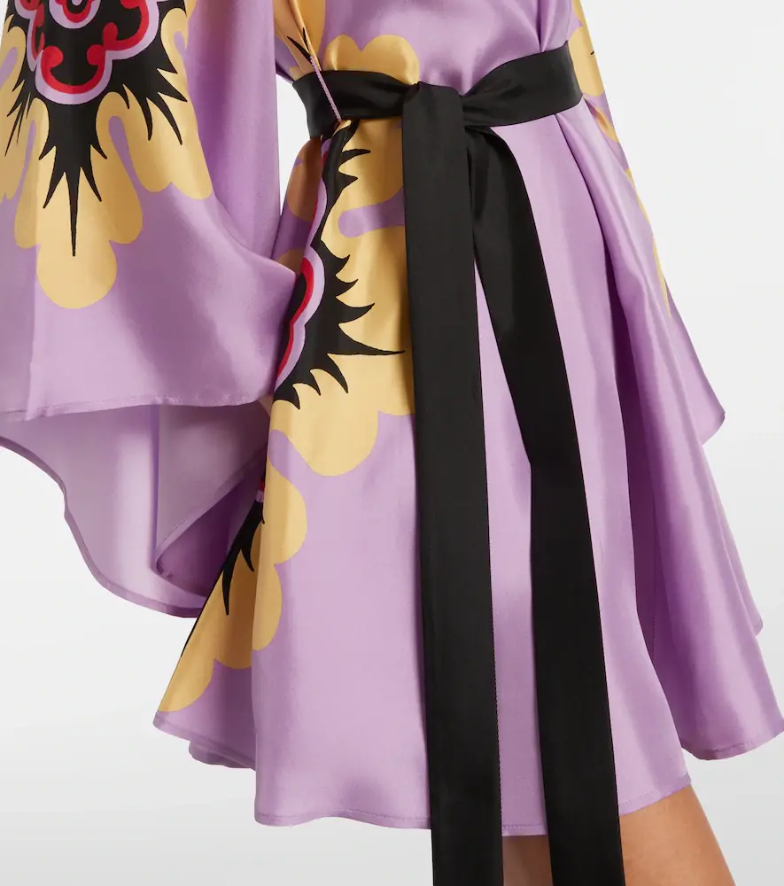 La DoubleJ Magnifico Placée silk twill minidress | Thumbnail 5
