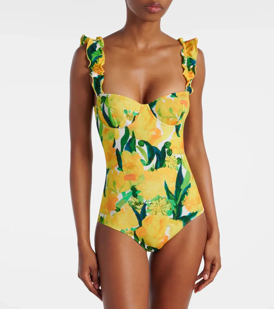 La DoubleJ Boop floral ruffled swimsuit | Thumbnail 3