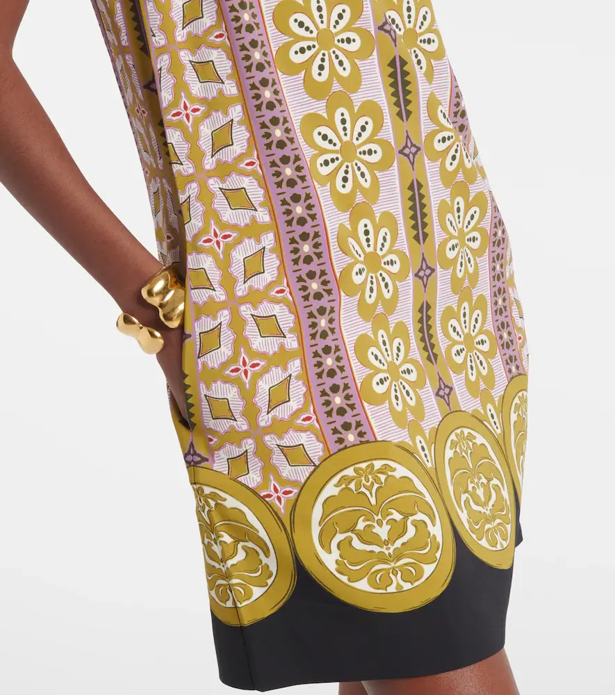 La DoubleJ Stretch Tunic printed satin minidress | Thumbnail 2
