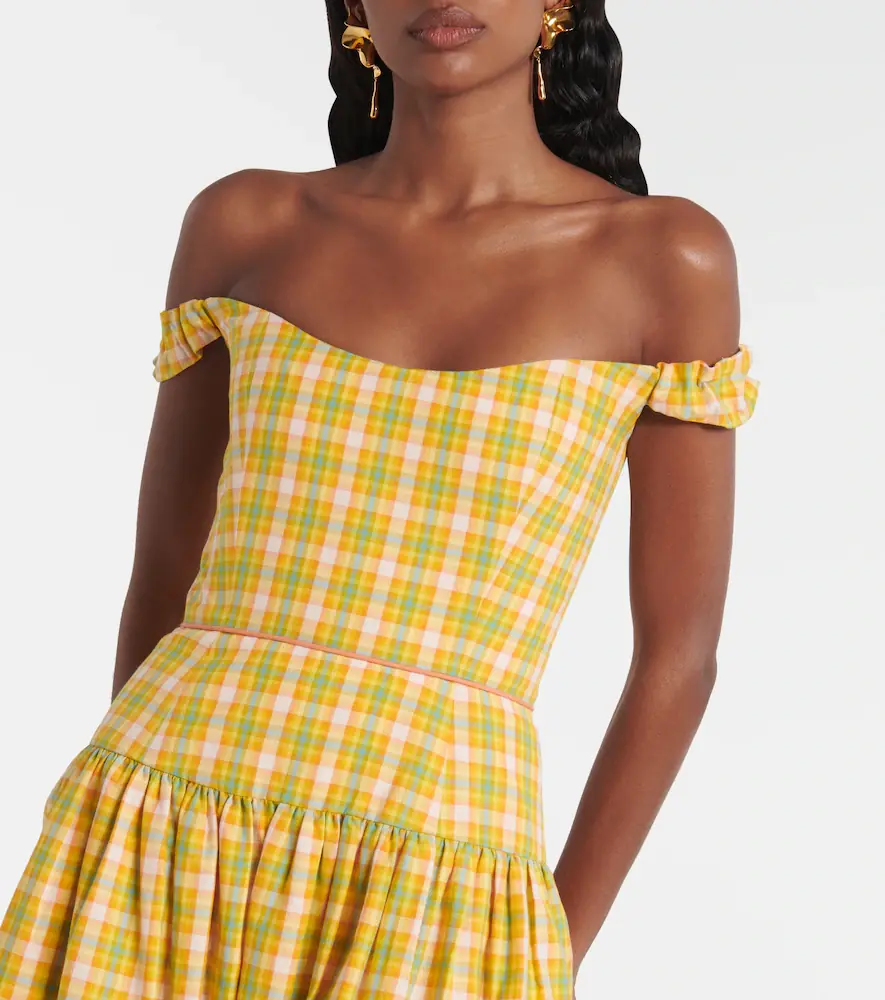 Markarian Giorgia checked cotton midi dress | Thumbnail 5 Markarian Giorgia checked cotton midi dress | Thumbnail 5