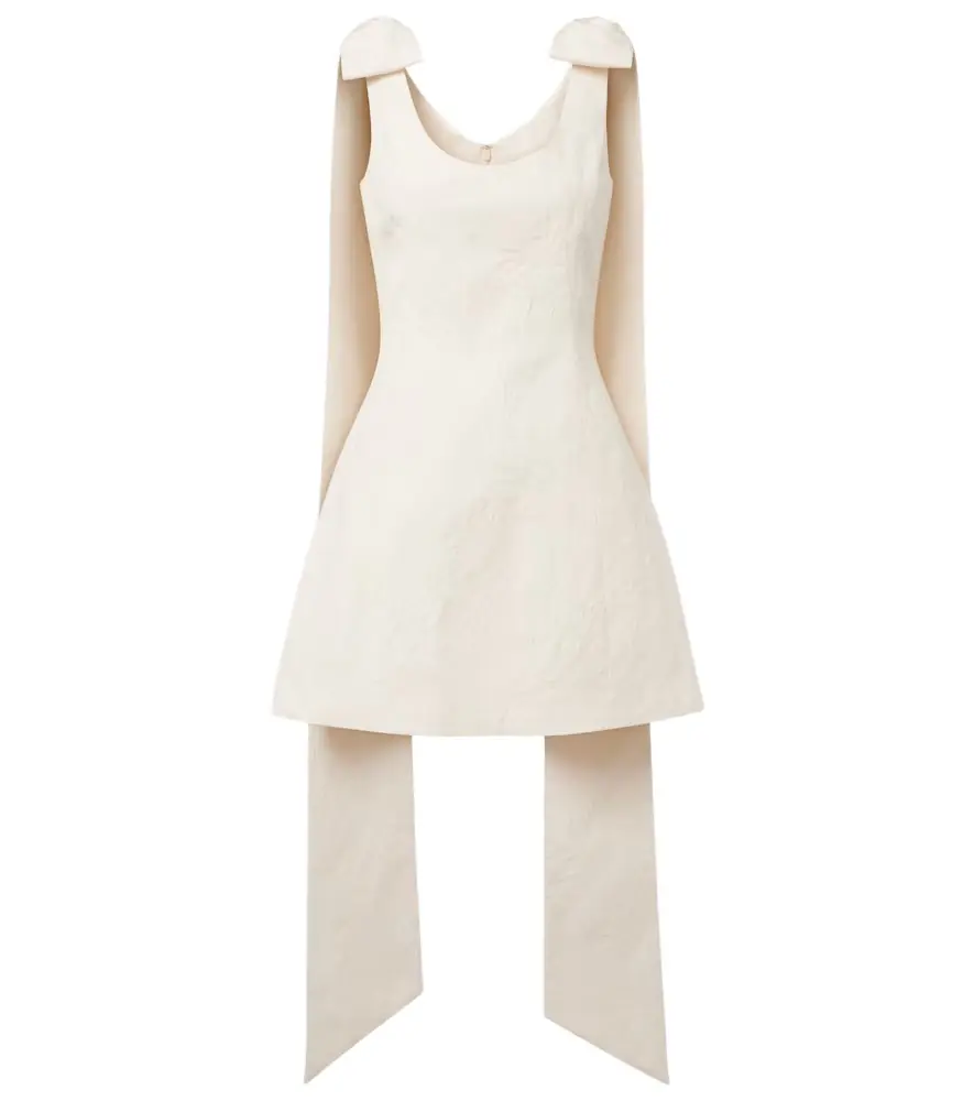 Markarian Gita bow-detail brocade minidress | Image 1 Markarian Gita bow-detail brocade minidress | Image 1
