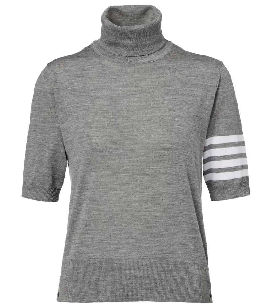 Thom Browne 4-Bar wool turtleneck sweater | Image 1 Thom Browne 4-Bar wool turtleneck sweater | Image 1