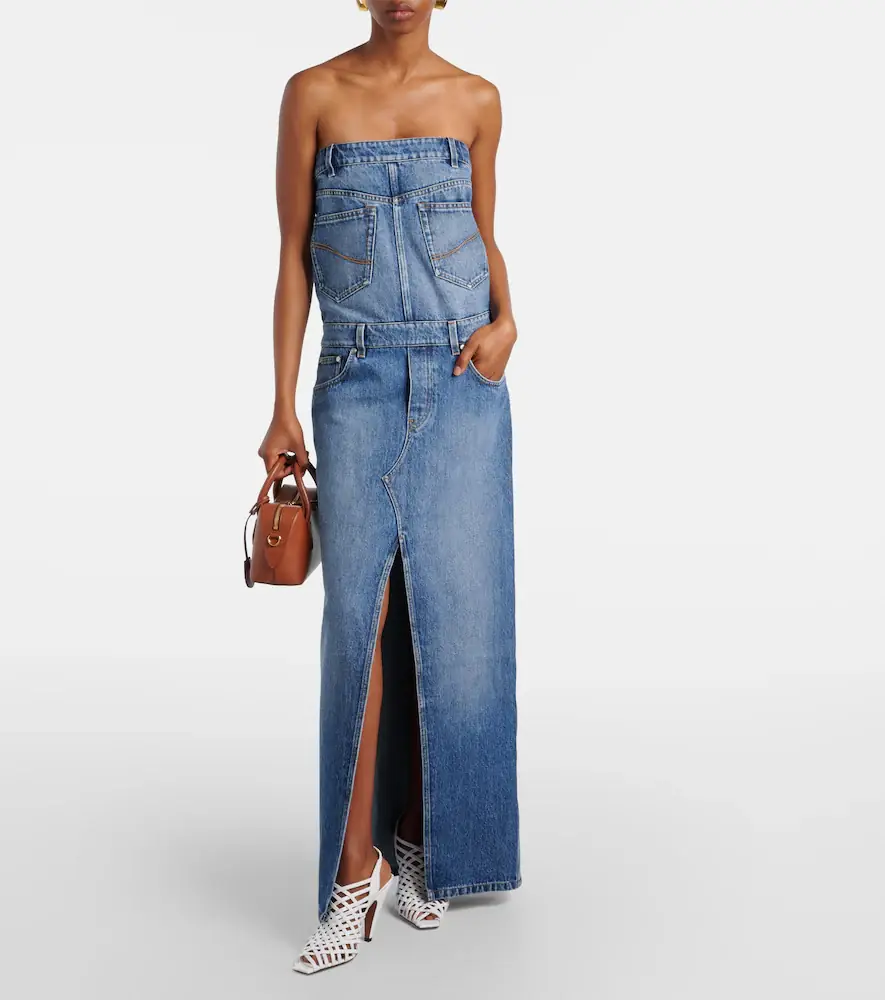 Stella McCartney Denim maxi dress | Thumbnail 2 Stella McCartney Denim maxi dress | Thumbnail 2