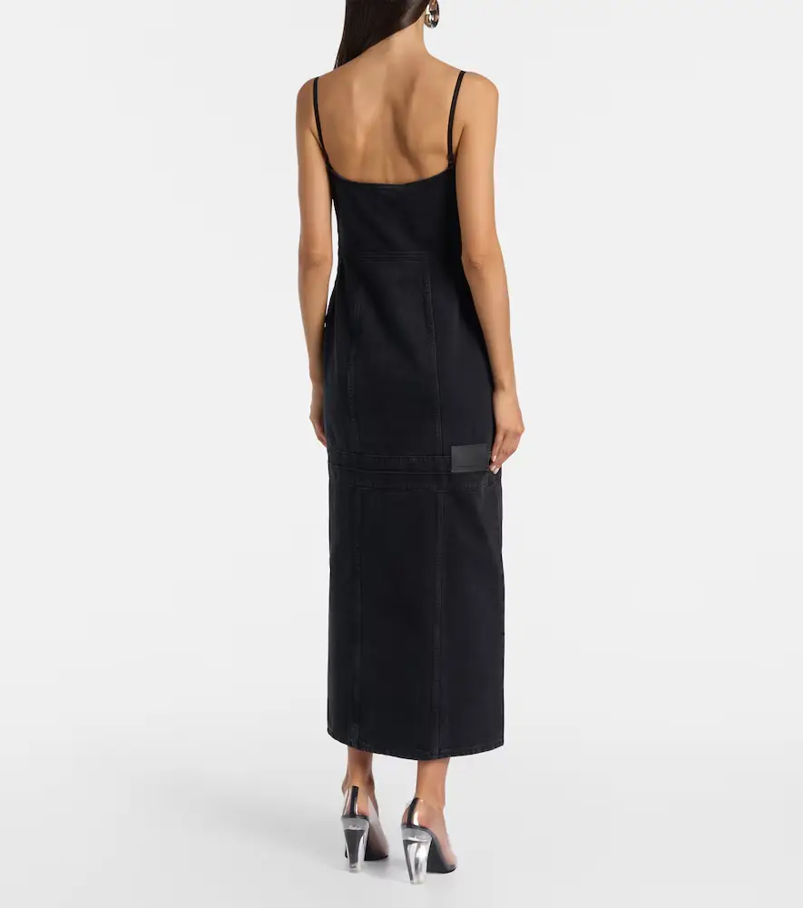 Stella McCartney Lace-trimmed denim maxi dress | Thumbnail 2 Stella McCartney Lace-trimmed denim maxi dress | Thumbnail 2