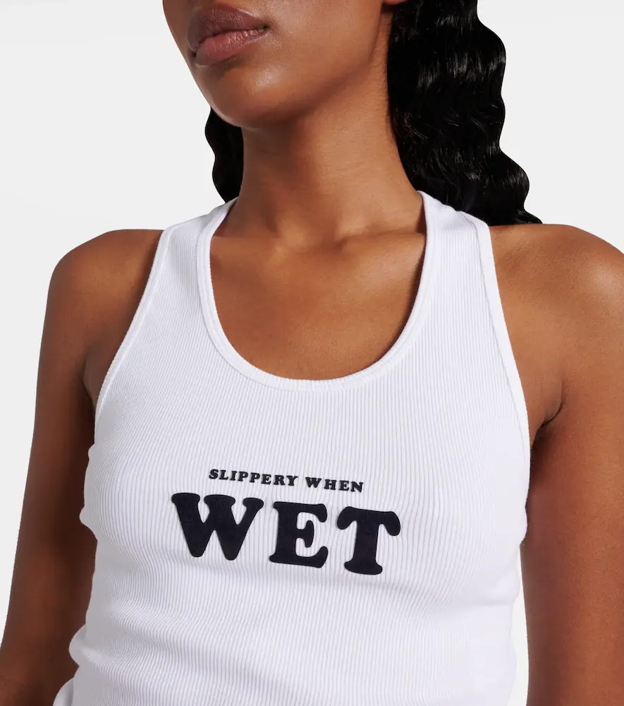 Stella McCartney Printed cotton-blend tank top | Thumbnail 3