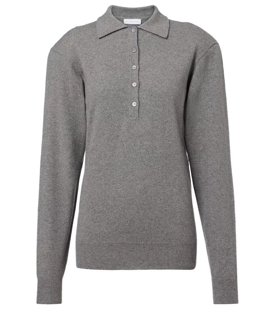 Stella McCartney Cashmere and wool polo sweater | Image 1 Stella McCartney Cashmere and wool polo sweater | Image 1