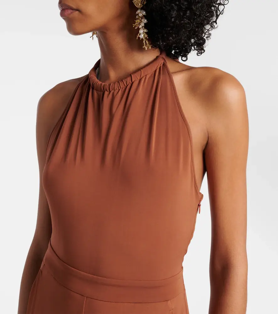 Max Mara Parsec halterneck beach jumpsuit | Thumbnail 5 Max Mara Parsec halterneck beach jumpsuit | Thumbnail 5