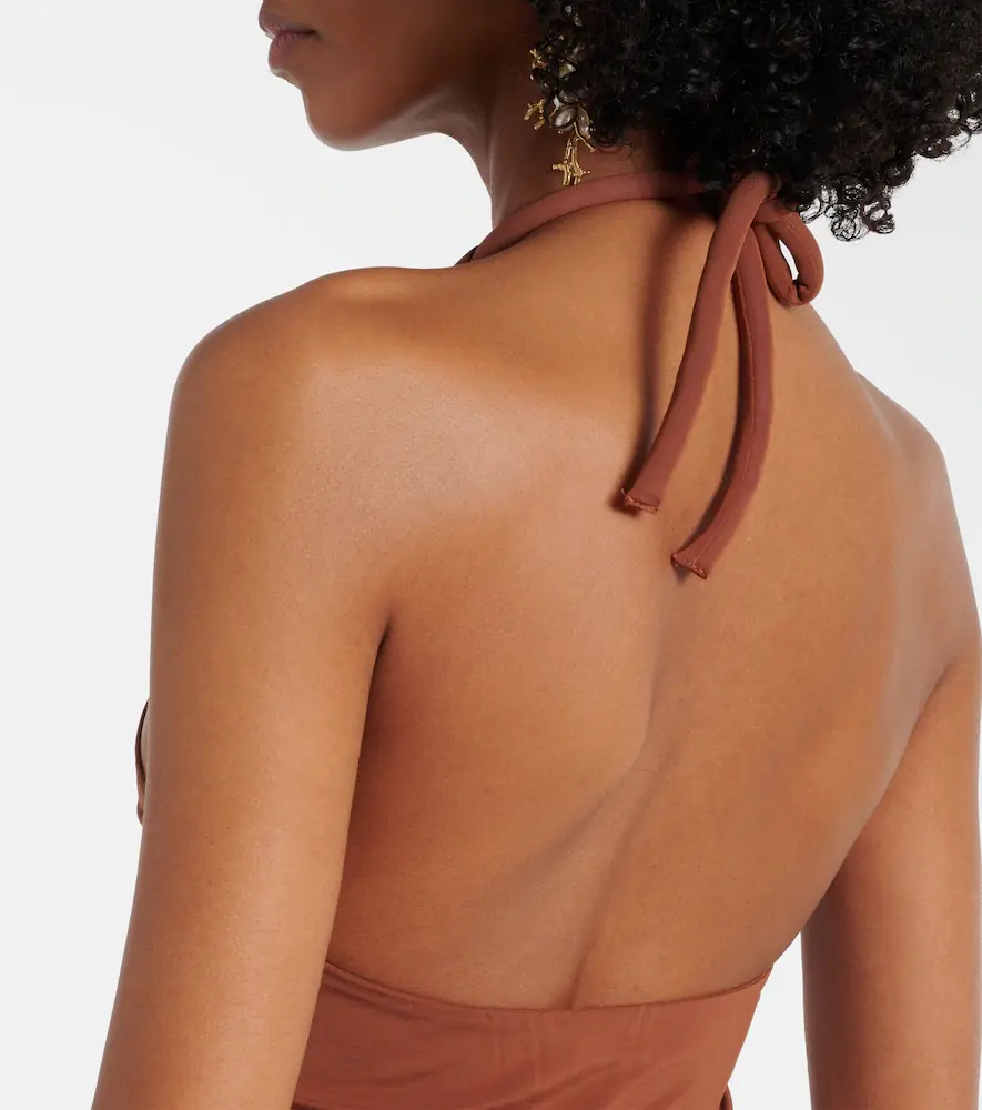 Max Mara Parsec halterneck beach jumpsuit | Thumbnail 6 Max Mara Parsec halterneck beach jumpsuit | Thumbnail 6