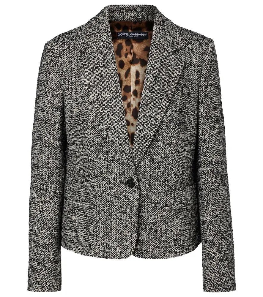 Dolce & Gabbana Wool, silk, and alpaca-blend jacket