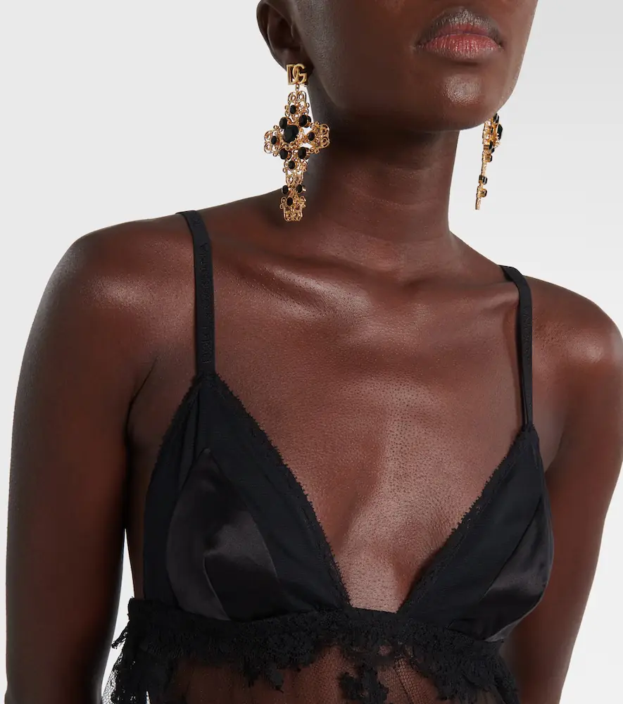 Dolce & Gabbana Floral lace top | Thumbnail 4 Dolce & Gabbana Floral lace top | Thumbnail 4